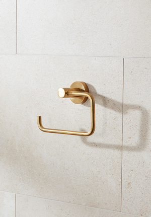 Bond Toilet Roll Holder Polished Untreated Brass (1)