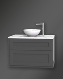 Kensington Vanity Unit 100 Dark Grey Wall Hung For Work Top (1)