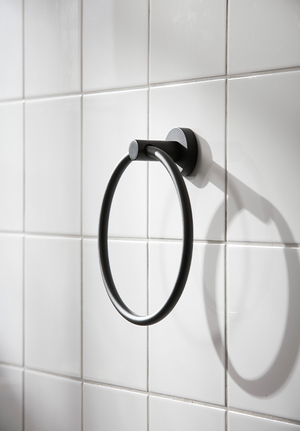 Bond Towel Ring Matt Black (1)