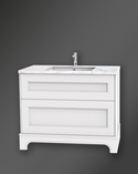 Kensington Vanity Unit 100 White Floorstanding For Work Top (2)