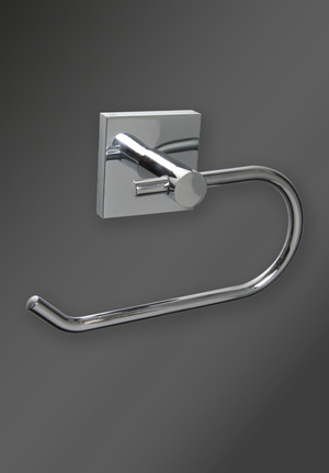 Cube Toilet Roll Holder Chrome