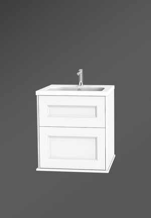 Kensington Vanity Unit 60 White Wall Hung (1)