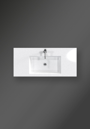 Basin Rectangular 100 White (1)