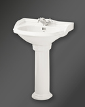 Classic Arch Large Basin Set With Pedestal White (1)