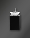 City Vanity Unit 40 Charcoal Black For Worktop Left Hand (1)