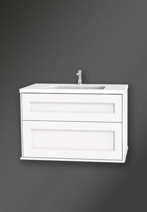 Kensington Vanity Unit 100 White Wall Hung (1)