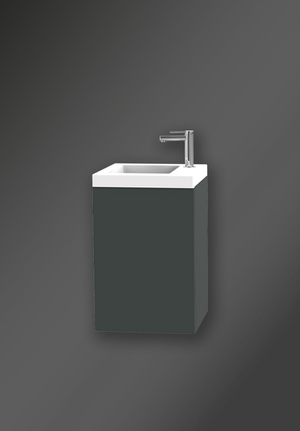 City Vanity Unit 40 Highland Green Right Hand 