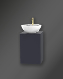 City Vanity Unit 40 Midnight Blue For Worktop Right Hand (1)