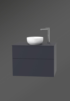 City Vanity Unit 80 Midnight Blue For Worktop 