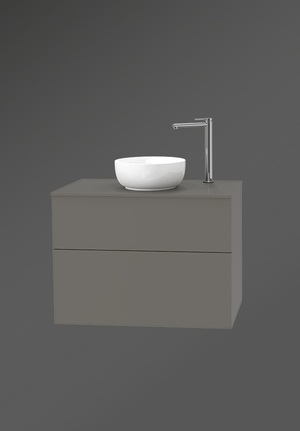 City Vanity Unit 80 Pebble Greige For Worktop 