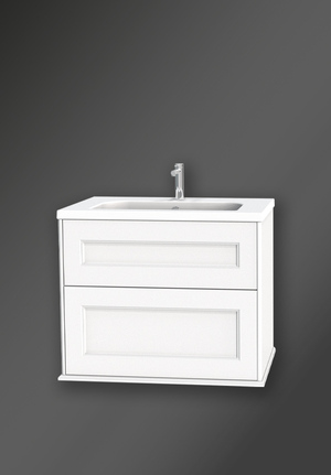 Kensington Vanity Unit 80 White Wall Hung (1)