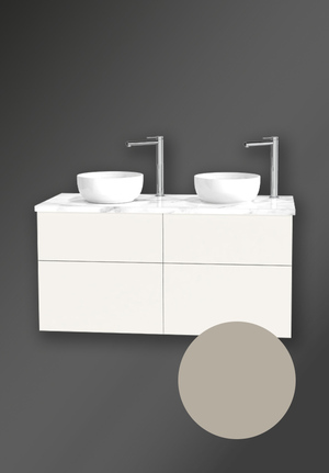 City Vanity Unit 1200 Coffee Cream For Worktop