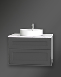 Kensington Vanity Unit 100 Dark Grey Wall Hung For Work Top (3)