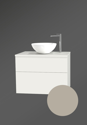 City Vanity Unit 80 Coffee Cream For Worktop 