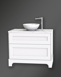 Kensington Vanity Unit 100 White Floorstanding For Work Top (1)