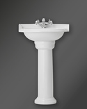 Classic Arch Small Basin Set With Pedestal White (2)