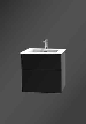 City Vanity Unit 60 Charcoal Black 