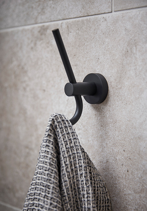 Bond Robe Hook Matt Black (1)