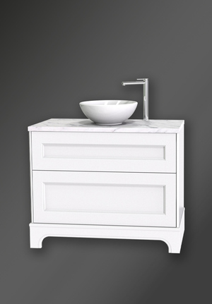 Kensington Vanity Unit 100 White Floorstanding For Work Top (1)