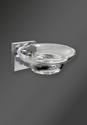 Cube Soap Dish Chrome