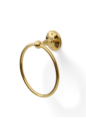 Stockholm Towel Ring Polished Brass