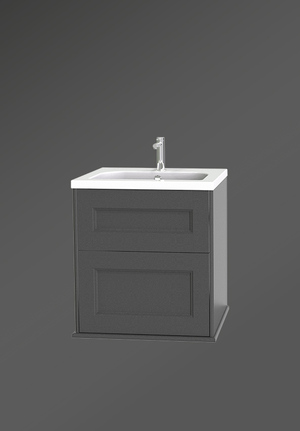 Kensington Vanity Unit 60 Dark Grey Wall Hung