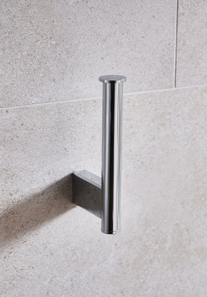 Miami Toilet/Spare Roll Holder Chrome (1)