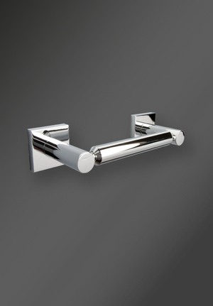 Atlanta Double Post Toilet Roll Holder Chrome