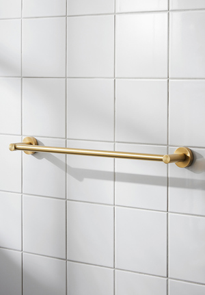 Bond Towel Rail 495mm Brushed Brass