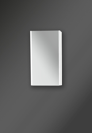 City Mirror Cabinet 40 Double Door Classic White Linear LED